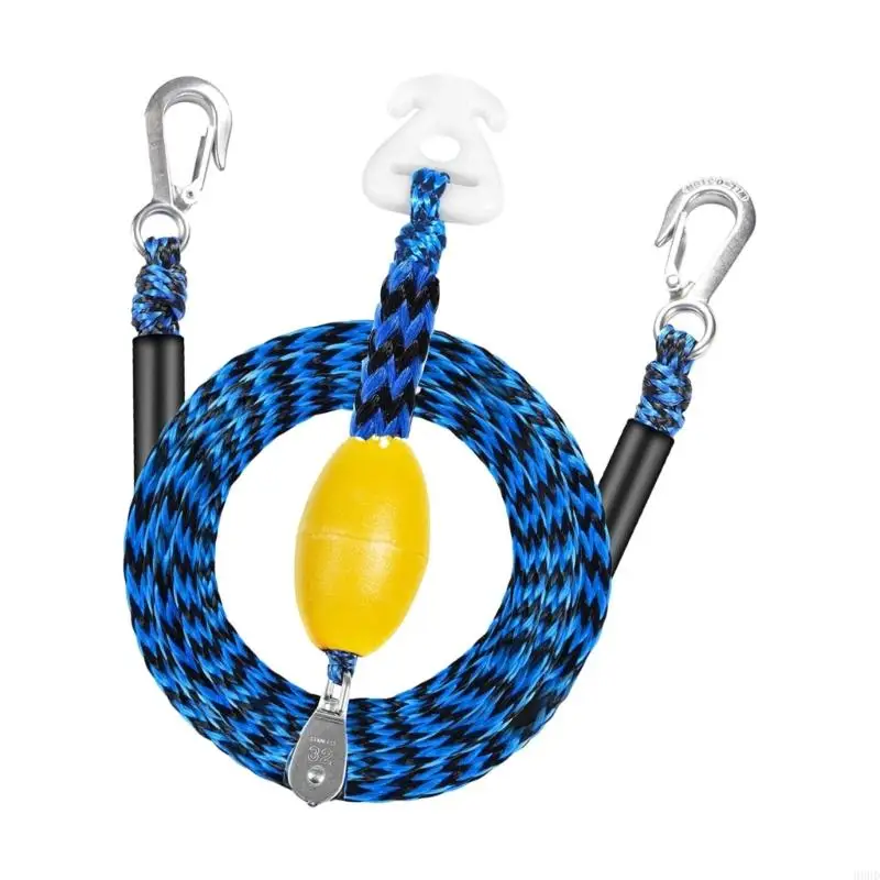 17FT Heavy Duty Doppel Haken Zugseil Zugband Abschleppseil Abschleppschnur mit Schaumstoffen Schwimmer für Wassersport und 69HD – Detail 8