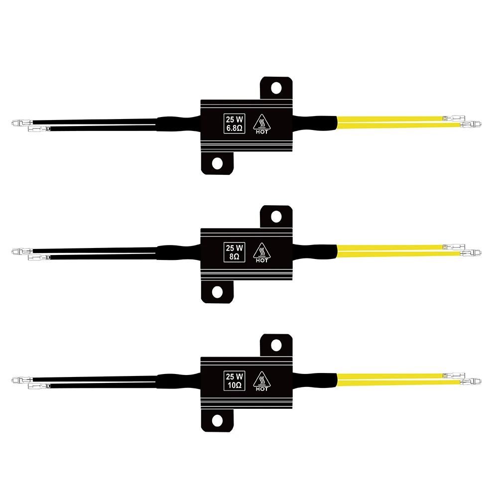 LED Turn Signal Decoder Motorcycle LED Accessories 25W 6.8/8/10Ohm Motor Turn Signal Lamps Resistors