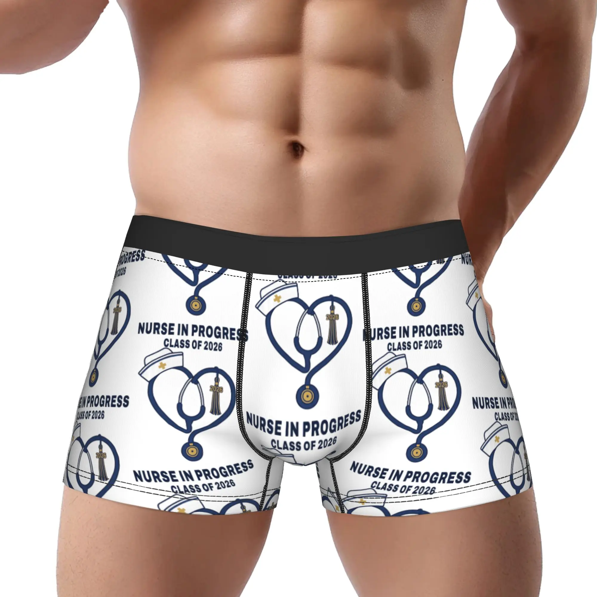 Nurse in Progress Nursing Student  Class Of 2026 Underpants Homme Panties Man Underwear Comfortable Shorts Boxer Briefs