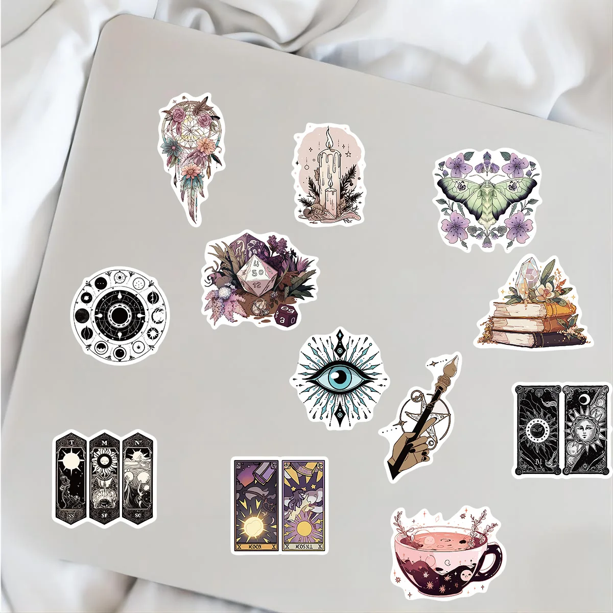 50 PCS Aesthetic Magic Witchy Adults Stickers Waterproof Vinyl for Water Bottle,Laptop,Phone,Scrapbooks,Witchcraft, Journaling