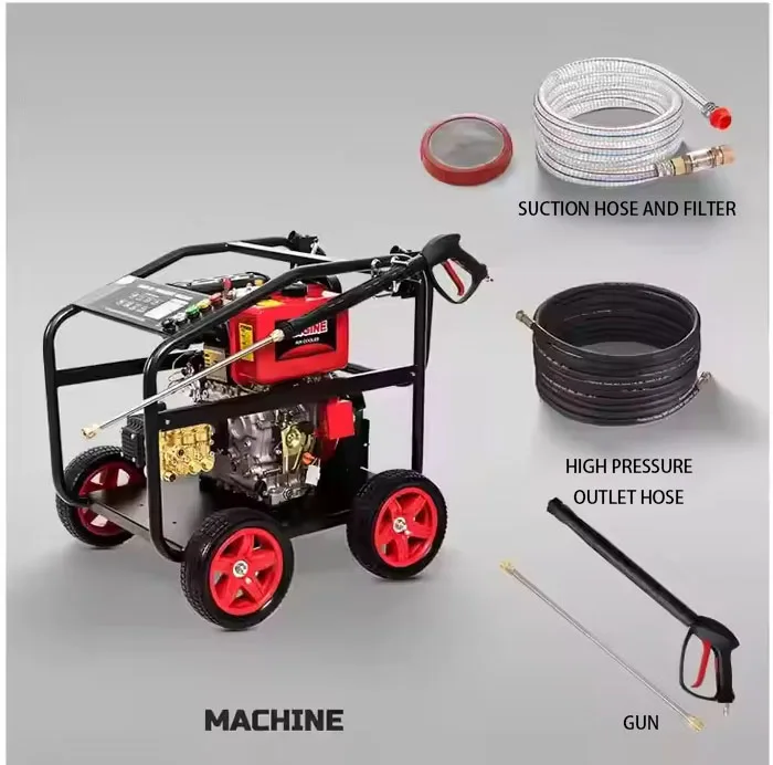 250bar High Pressure Washer New Diesel Engine Cleaning Machine 3600PSI High Pressure Cleaner