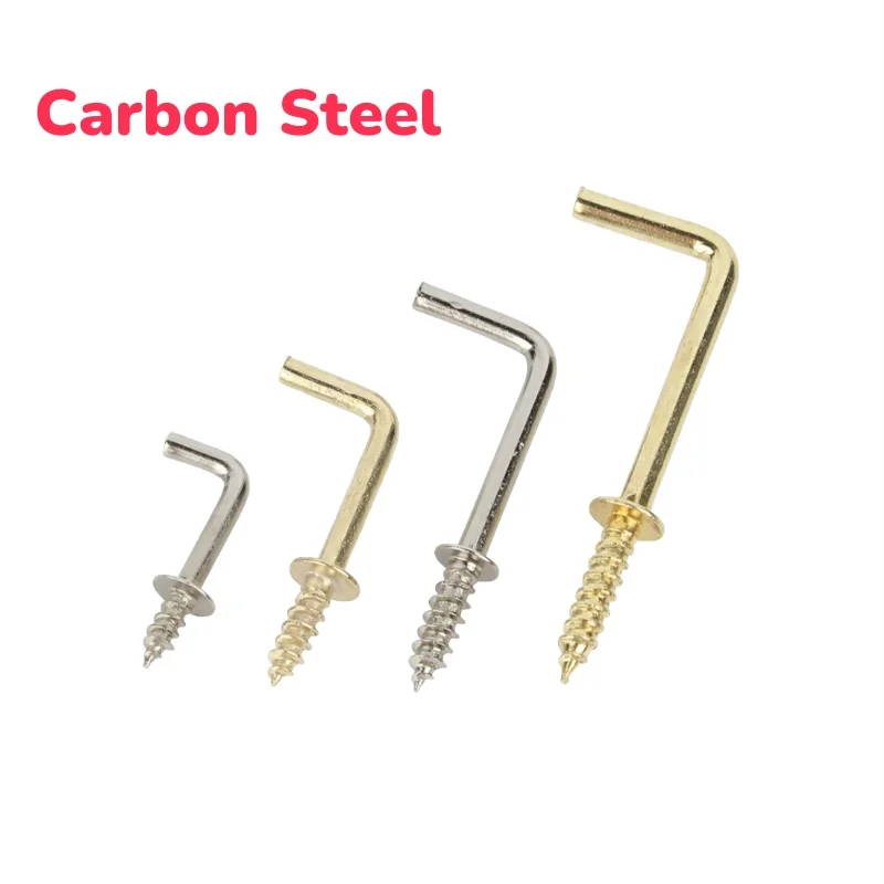 

L Shaped Self Tapping Screw Metal Right Angle Screws for Hanging Picture Frames Hooks Carbon Steel
