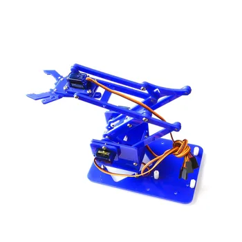 1 adet 4 serbestlik dereceli Unassembly akrilik mekanik kol Robot manipülatör pençe Arduino yapımcısı öğrenme DIY kiti Robot