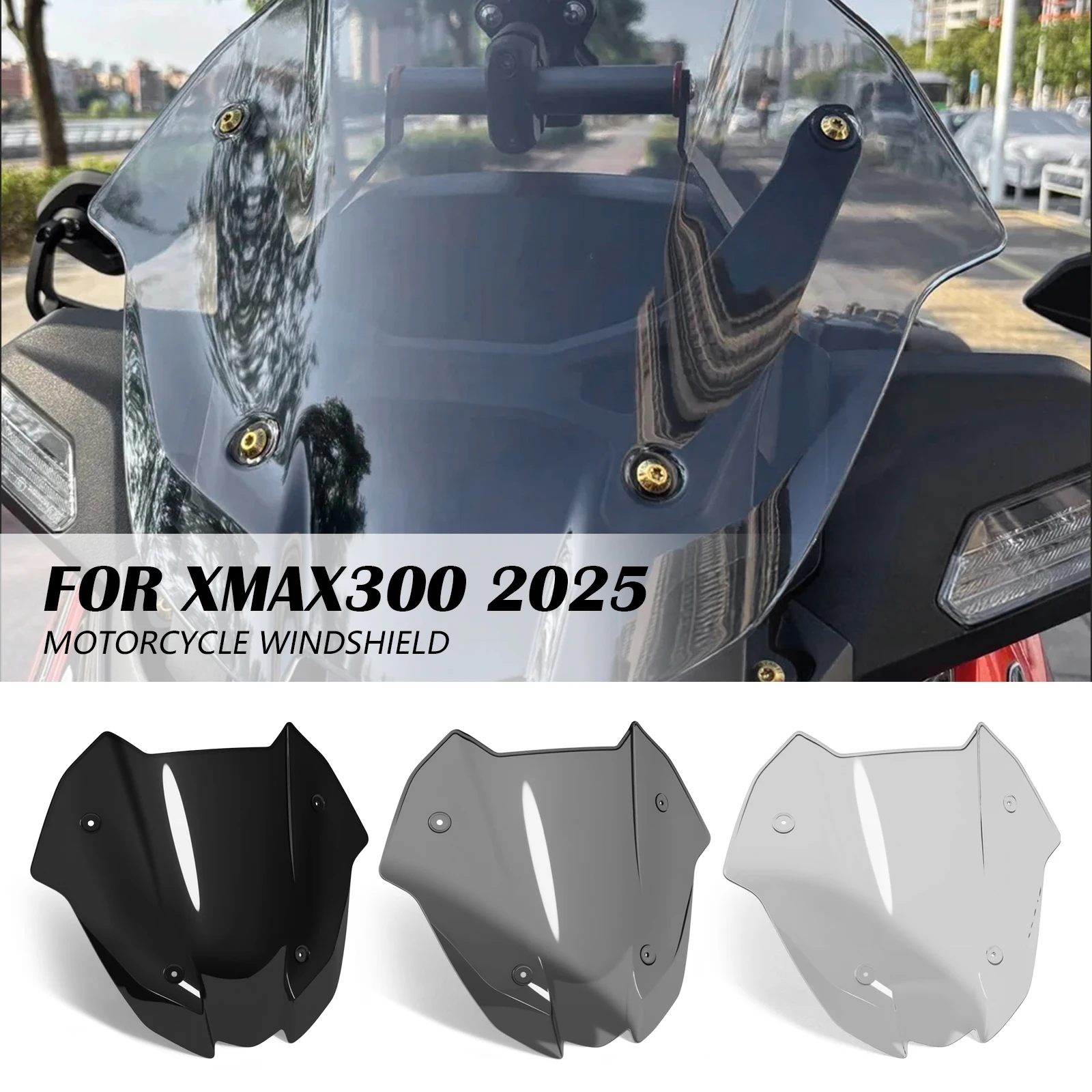 

Ветровое стекло-дефлектор для фар мотоциклов YAMAHA X-Max 300 2025 и X Max 300 Tech Max 2025
