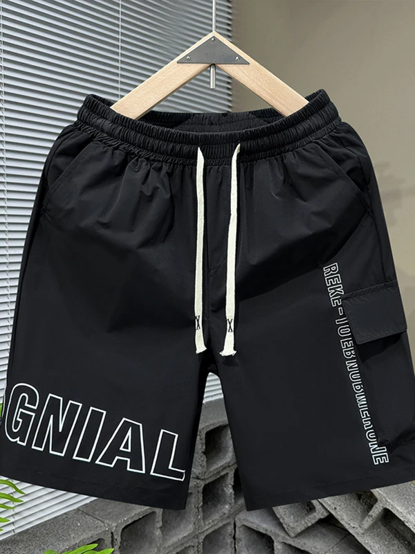 

Summer New Sle Boys' ort Pants Casual Thin Five-Point Printed Sports Leisure Workwear Polyester Fiber Straight Leg orts