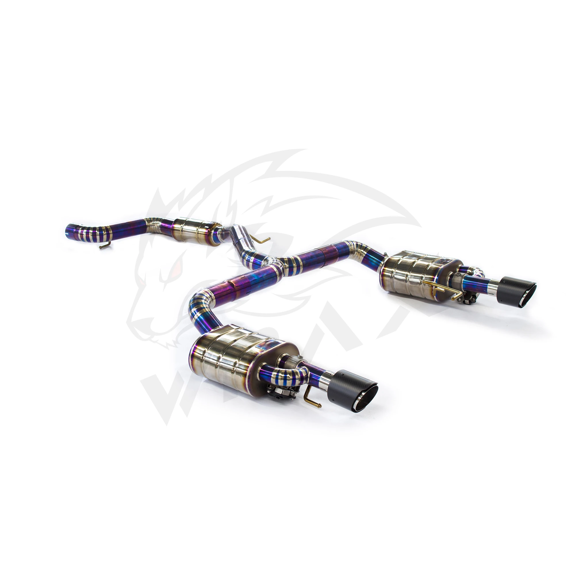 WRAX Titanium Exhaust  For Volkswagen CC Catback High Performance Exhaust System Tail Performance Muffler heat-resistant