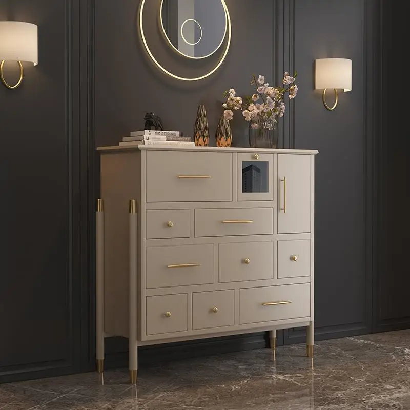 Light luxury entrance chest north minimalist luxury decoration high foot home