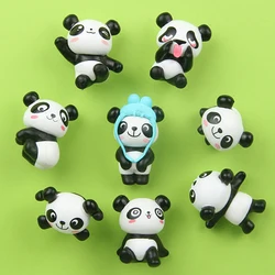 Panda Refrigerator Magnet Decoration Photo Wall Message Sticker Room Souvenir Decoration Set