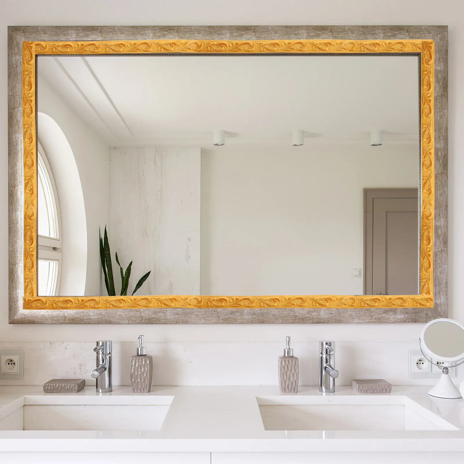 PVC製粘着式ピールアンドスティックトリムロール、コーナーウォールエッジフレキシブルモールディングストリップ、カット可能、簡単装飾、家庭・オフィス用