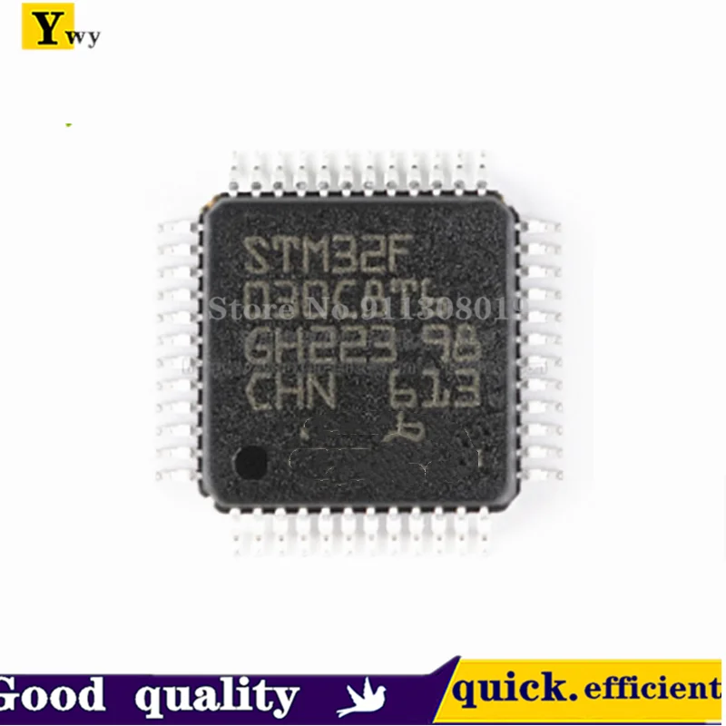 5PCS/LOT PBrand new spot STM32F030C8T6 LQFP-48 ARM Cortex-M0 32-bit microcontroller-MCU