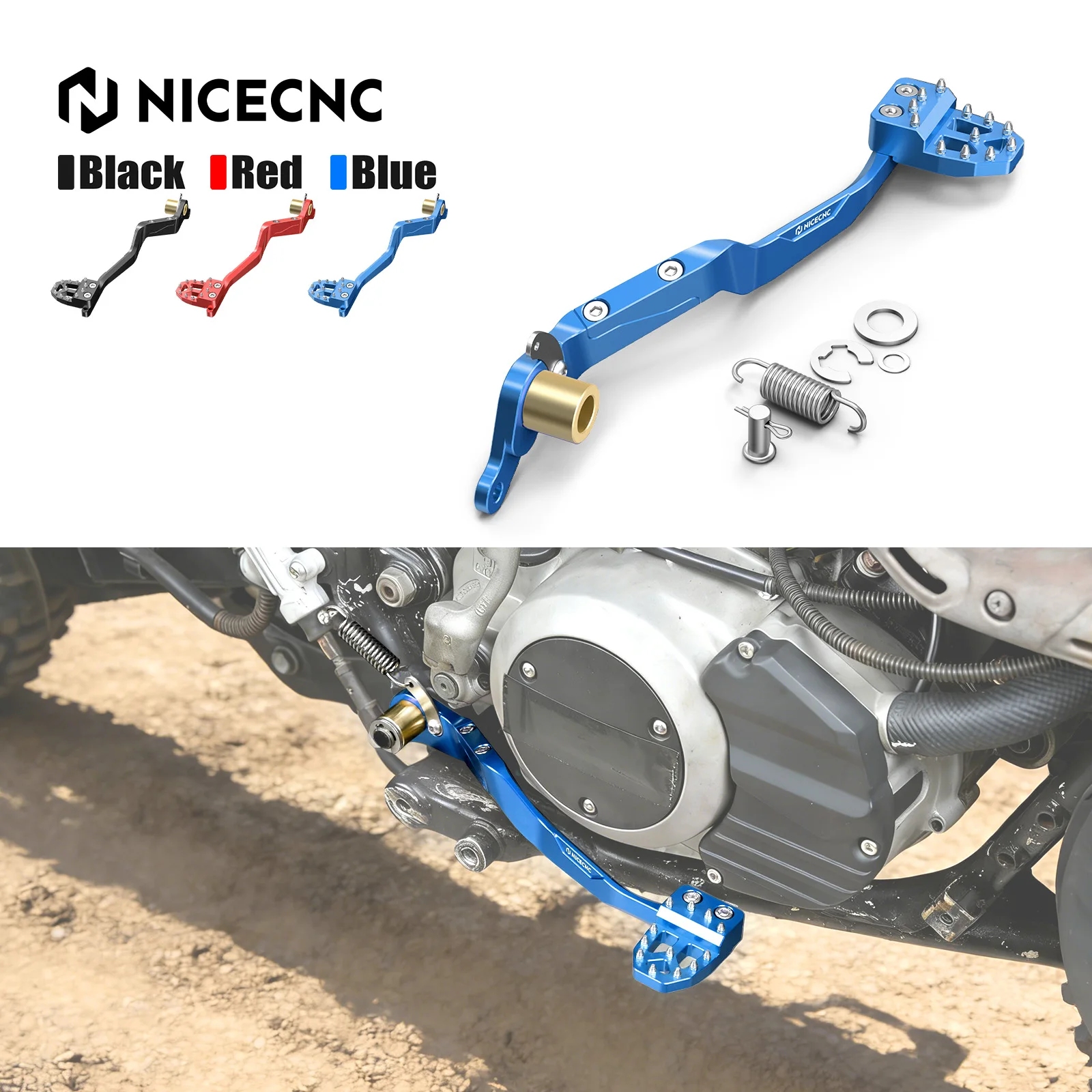

For Banshee 350 Rear Brake Lever 10mm Adjustable For Yamaha Banshee 350 YFZ350 1987-2006 3GG-27211-10-00 Motorcycle Accessories