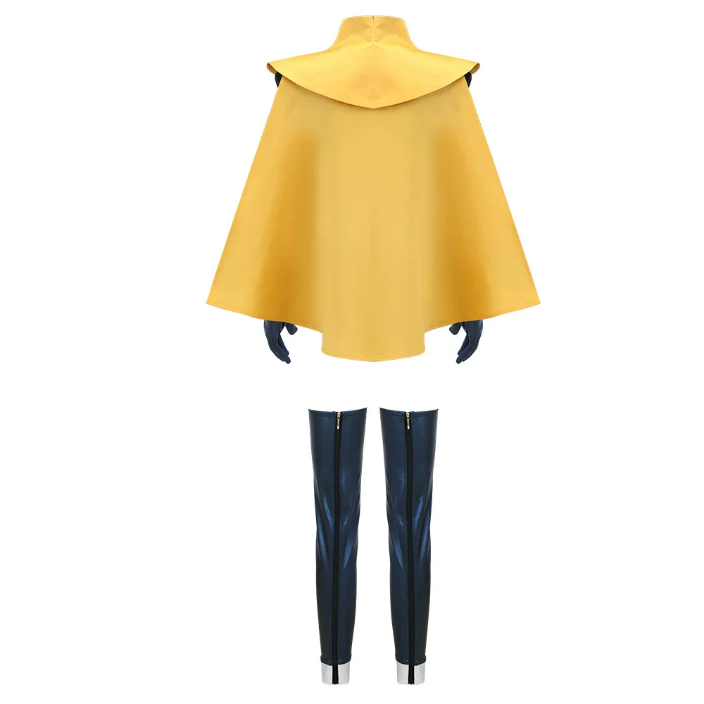 Blonde Blazer Cosplay Women Fantasy Costume Game Dispatched Cloak Jumpsuit Eyemask Gloves Set for Halloween Carnival Party Suit view 4