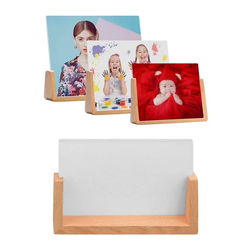 Sublimation Photo Frames Blanks Heat Transfer Picture Frames With Wood Base Photo Prints For Heat Press Printing