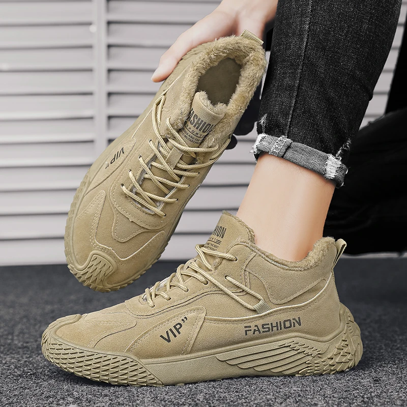 Winter Warm Golf Shoes Outdoor Comfortable Fitness Golf Shoes Men's Fashion Casual Walking Shoes