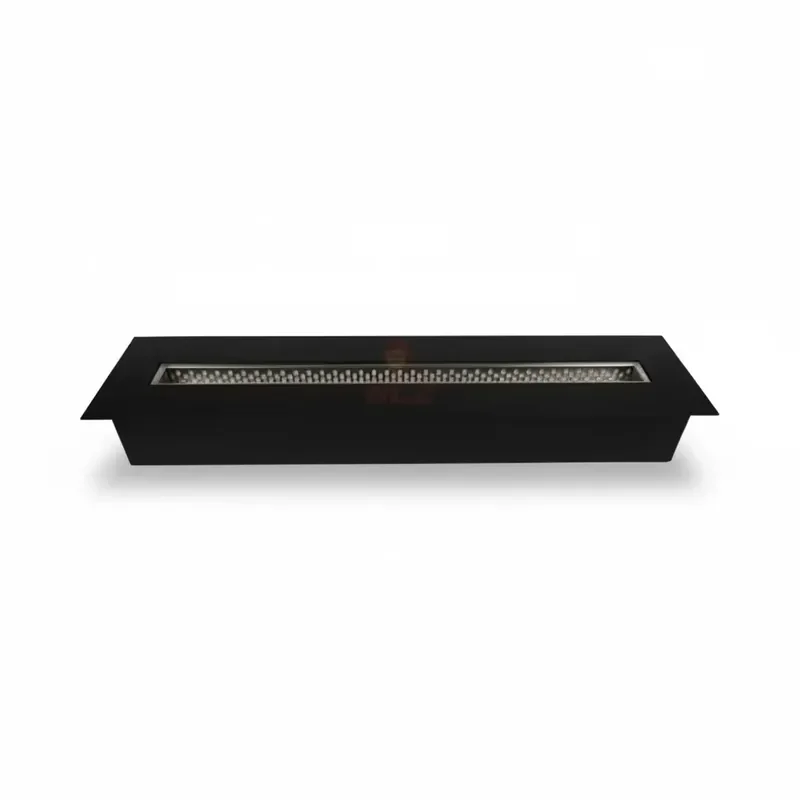 Manual Bioethanol Fireplace 100cm Stainless Steel Ethanol Burner Insert Linear for TV Wall Indoor Outdoor Flame Heater