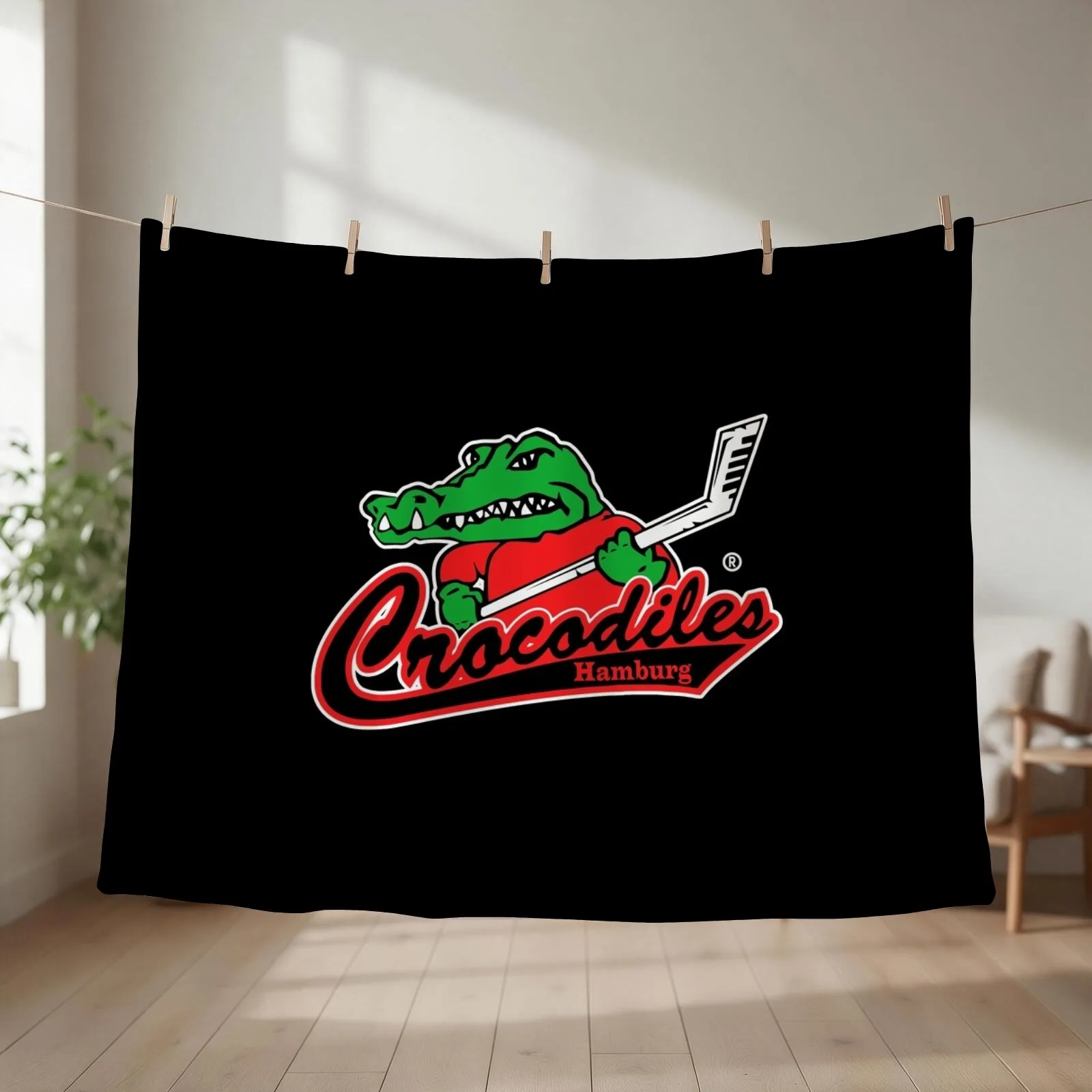 Crocodiles Hamburg Throw Blanket couch cozy soft plush fuzzy picnic outdoor blanket
