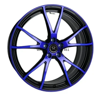 

20x9 20x11 Staggered Blue Painted Rims for F-type Double Spoke Shaped Forged Car Wheels