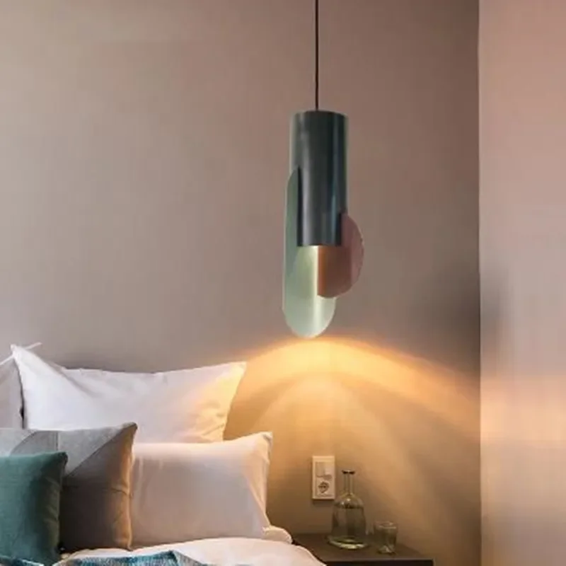 

Suprematic Pendant Light Macaron Pendant Lighting Living Room Bedroom Decor Restaurant Bedside Bedside Italian Design Lamp