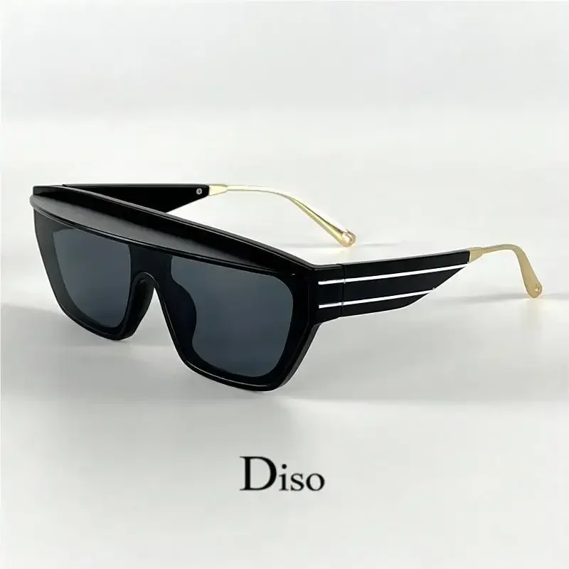 موضة جديدة حافة النظارات الشمسية المرأة 2025 قسط قطعة واحدة نظارات شمسية السيدات سبيكة الساقين حملق Oculos دي سول Feminino UV400 #6