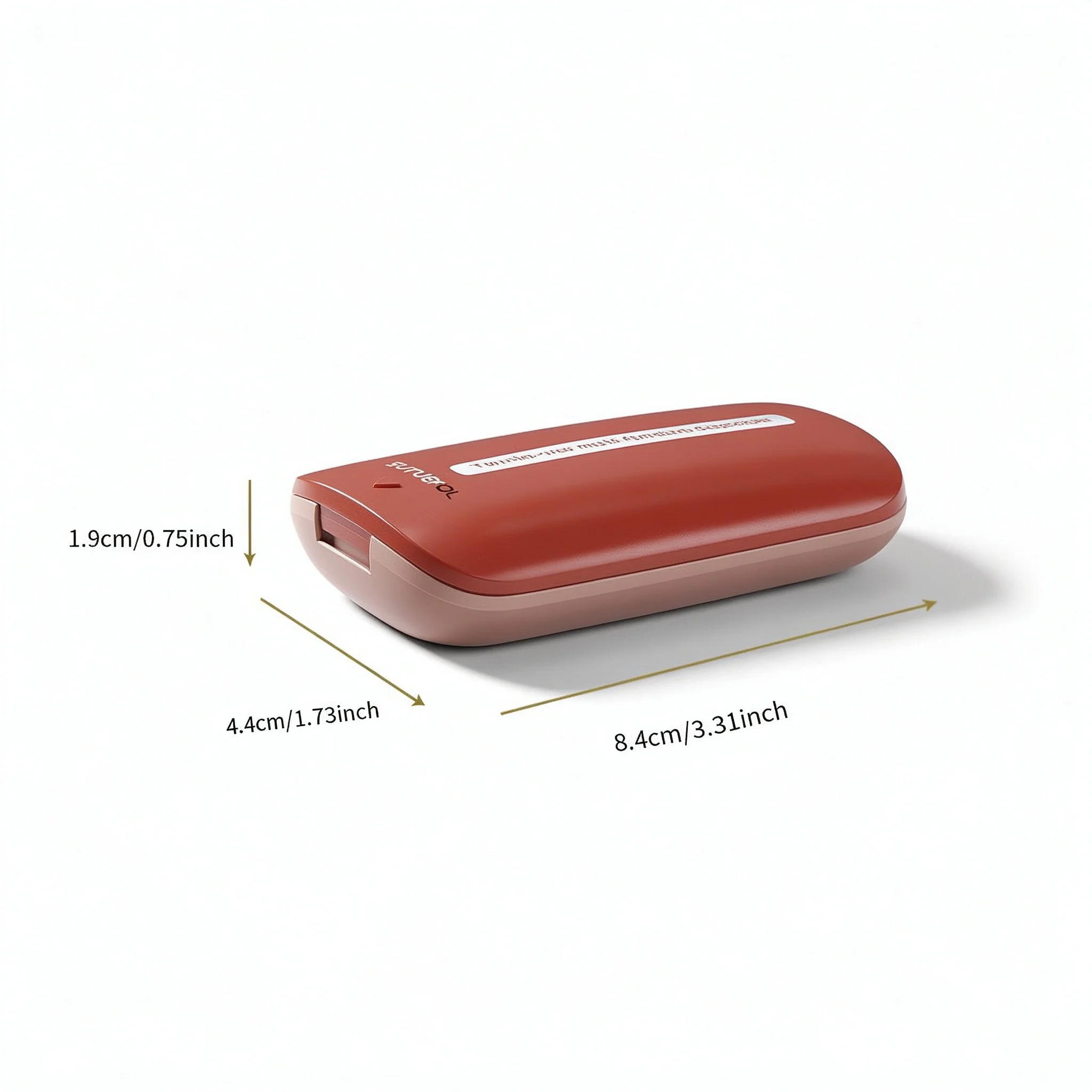 1Pcs 2 In 1 Pill Cutter, Portable Pill Splitter for Cutting Pills into 1/2, Waterproof Medicine Storage Box for Home Travel