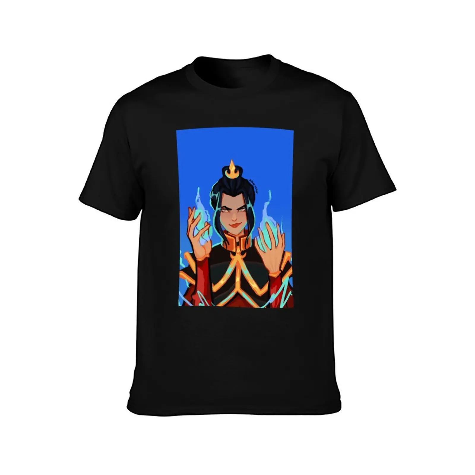 azula blue T-Shirt for a boy kawaii clothes mens t shirt graphic