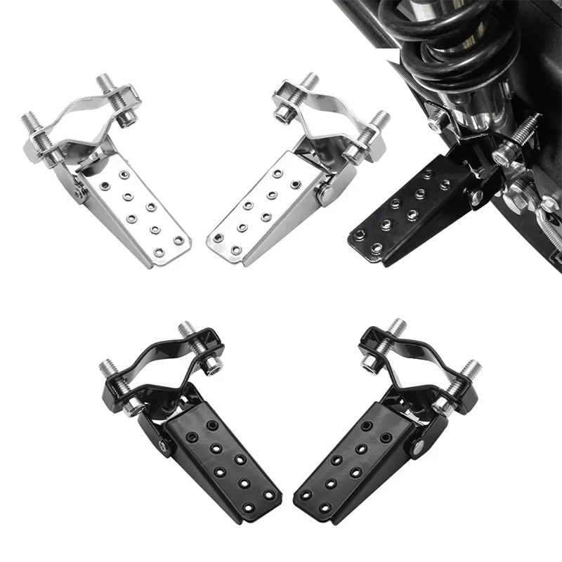 

Black/Silver Aluminum Motorcycle Passenger Foot Peg Rear Pedal Footrest Footpegs Universal For Yamaha Honda SUZUKI