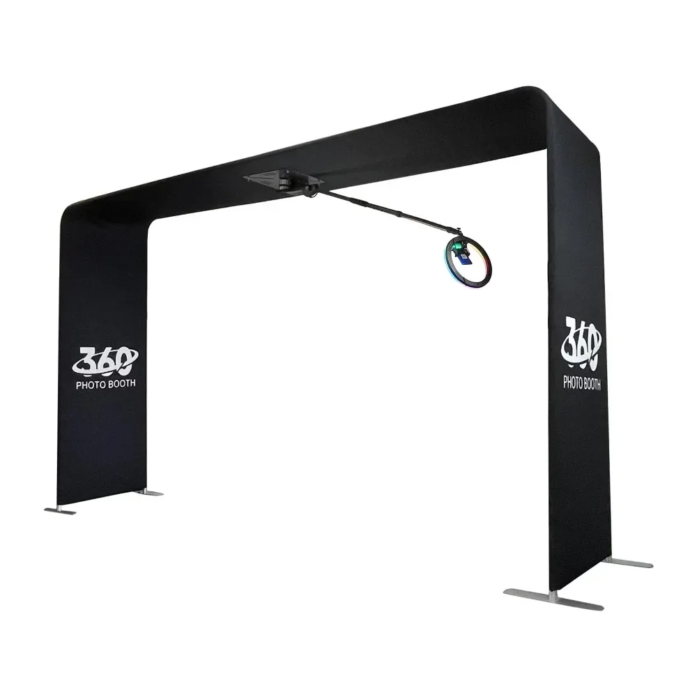 

Automatic rotating portable 360 photo booth top machine