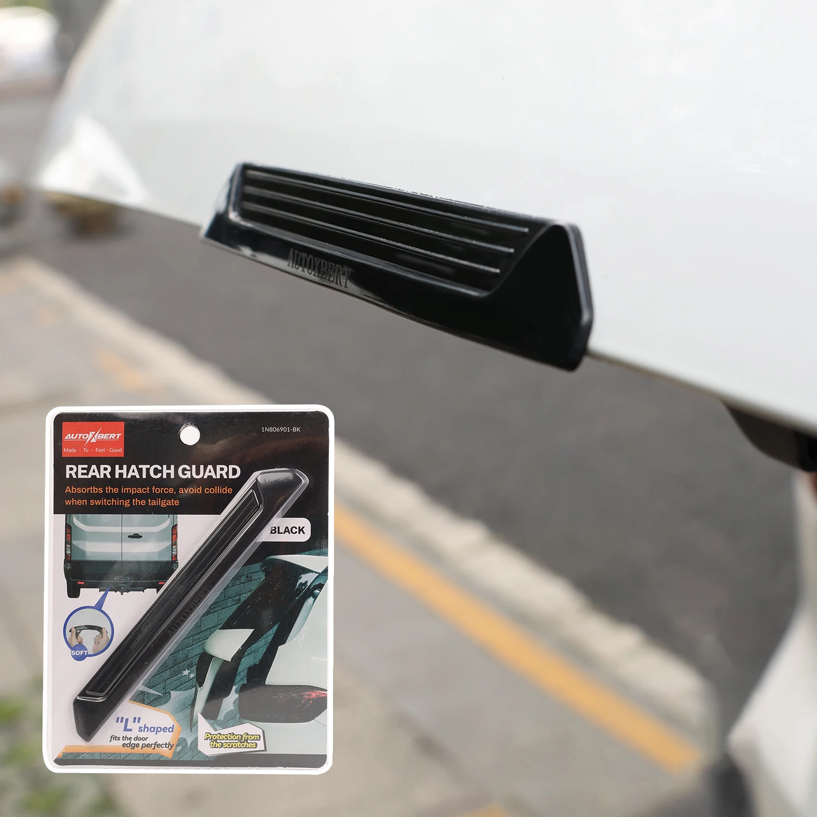 Universal Rear Bumper Guard Decoration Strip Anti Scratch Tailgate Door Cover Molding Protector Trim Exterior Kit Car SUV VAN