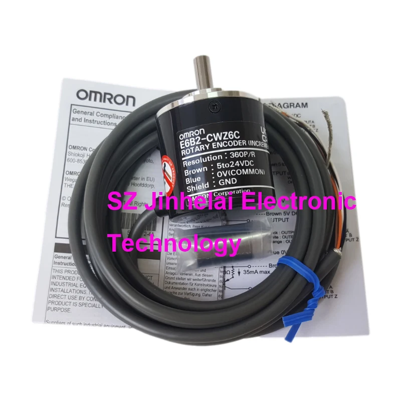 Omron-interruptor Rotativo Encoder Original E6b2-cwz6c 360p r 500p r 600p r 2m 524v dc Novo