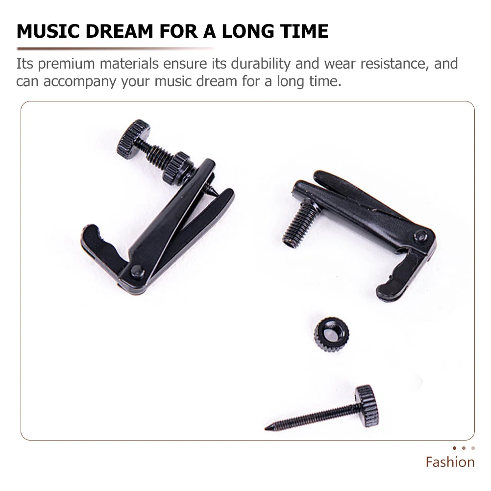 4 Pcs Violin Parts Tuner Fine Screw Full-size 3/4 4/4 Adjuster Ukele for Beginners Component Replace