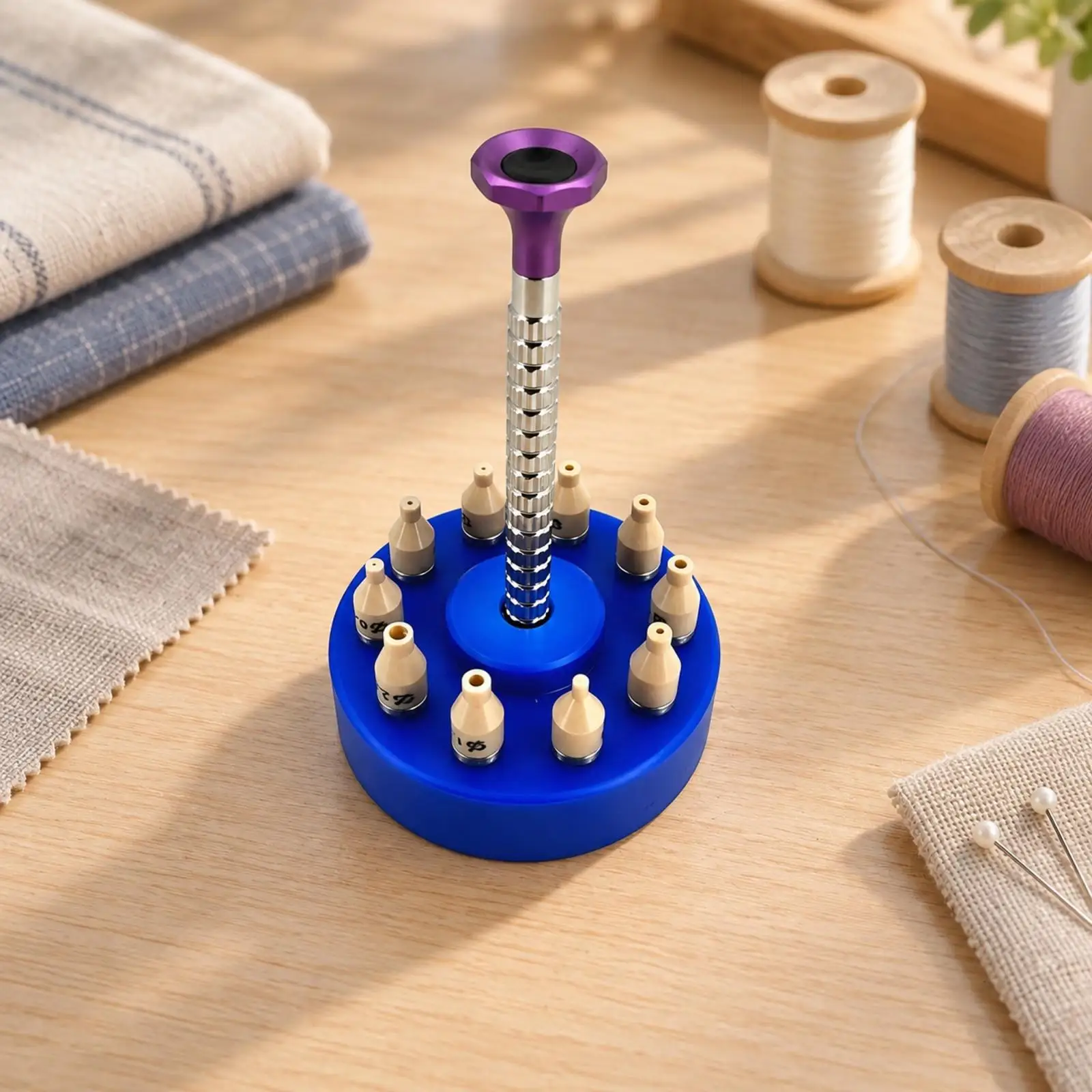 Manual Watch-Hand Installation Tool Professional Watch Hand Press with Interchangeable Tips High-Precision Long-Lasting
