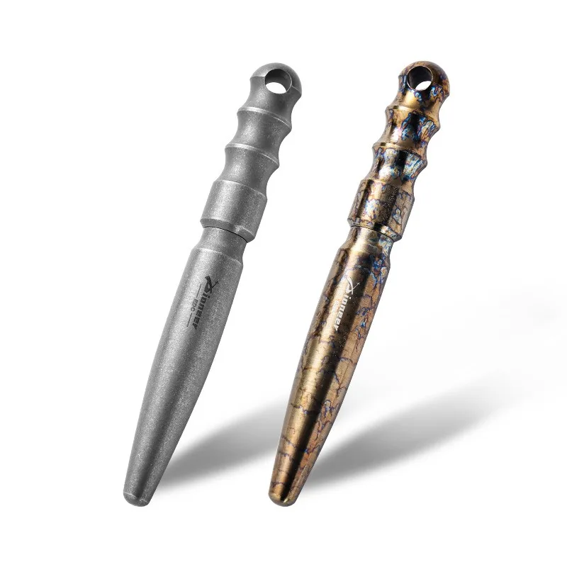 Titanium Alloy Tactical Pen Multifunctional Lightweight Window Breaker Rust‑Resistant For Camping Hiking Outdoor EDC Tool