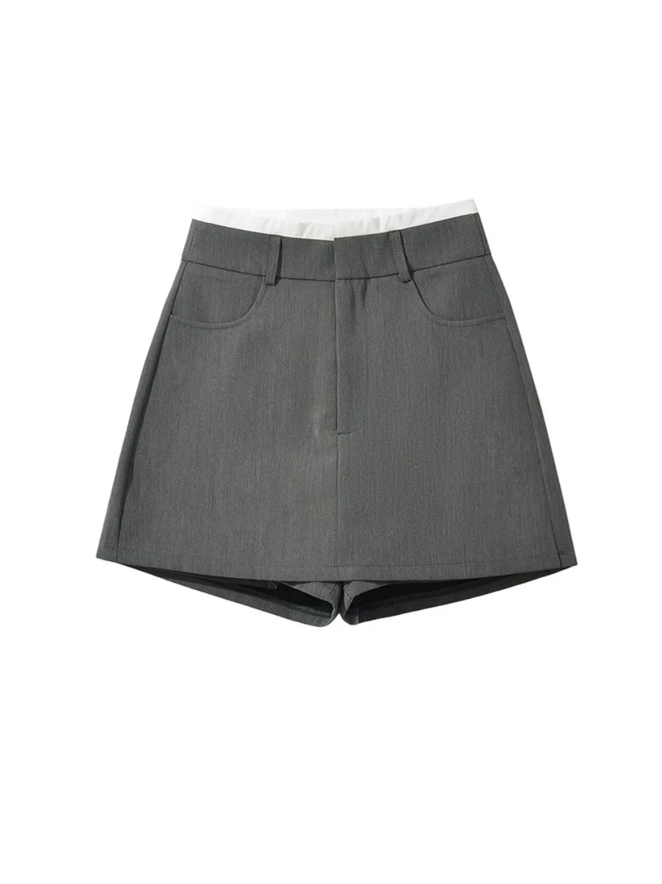 ay Suit ort Gonna Donna Vita alta Autunno Nuovo Large Size Fat MM Slim Piccola A-Line f Gonna Casual Sle Gioventù Adatto