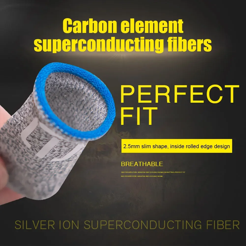 غطاء إصبع مضاد للانزلاق للاعبي pubg ، 10 ، غطاء إصبع ، جيد التهوية ، مانع للانزلاق ، لشاشة اللمس