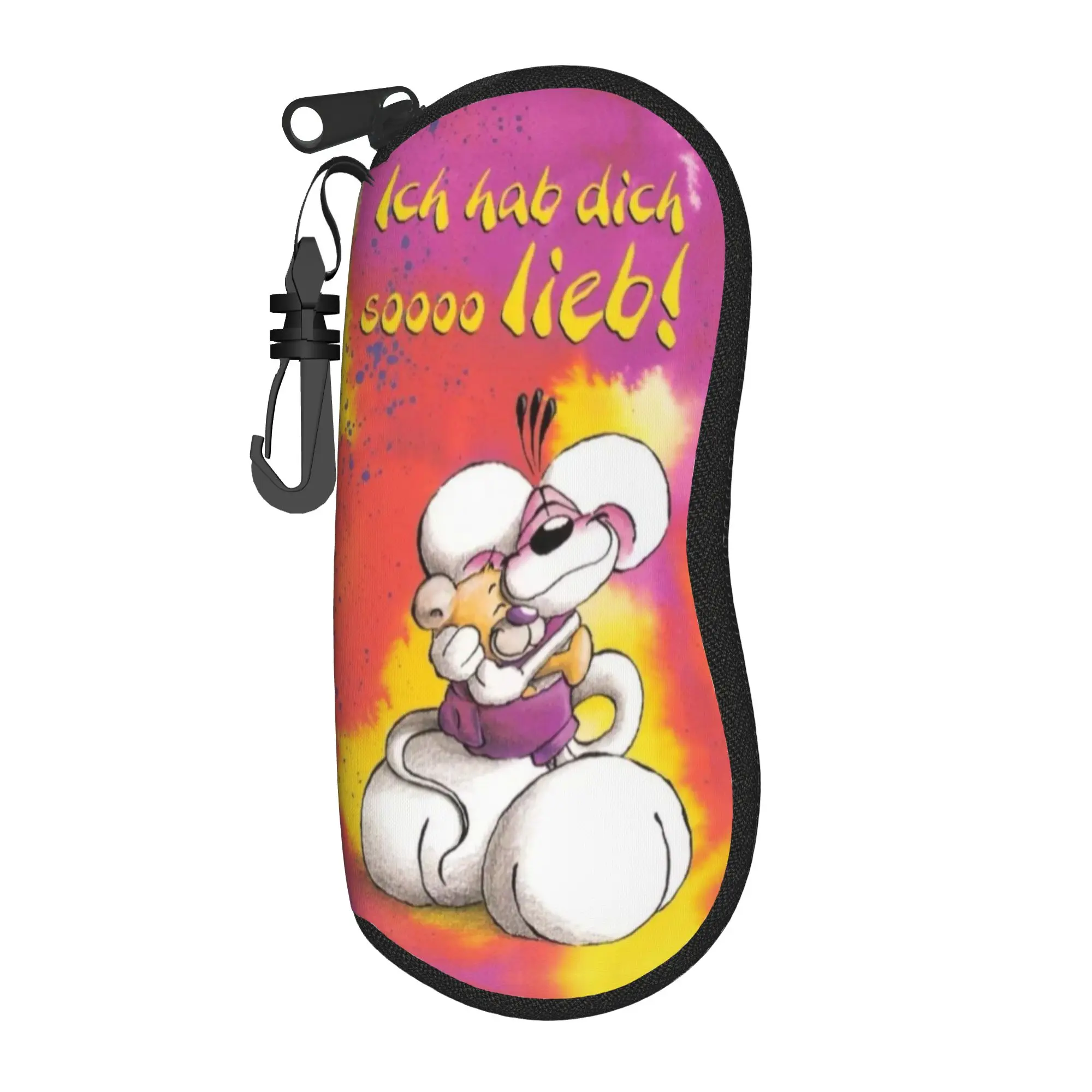 Diddl mouse Glasses Case Men Women Convenient Box  Reading Storage Box Charming Eye Contacts Case