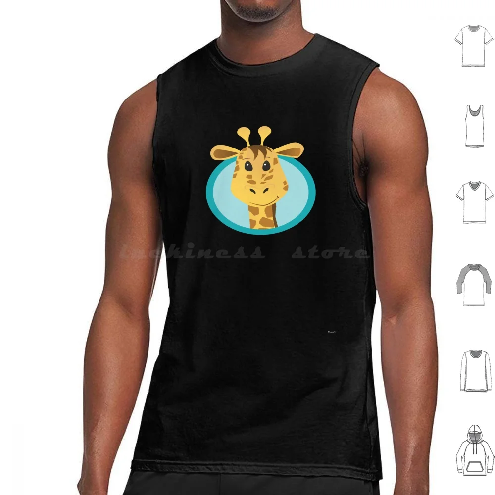 Cute Giraffe T-Shirt Tank Tops Print Cotton Funny Shark Mommy Boo Shark Tank Cute Spirit Silly Cute White Black Ghost