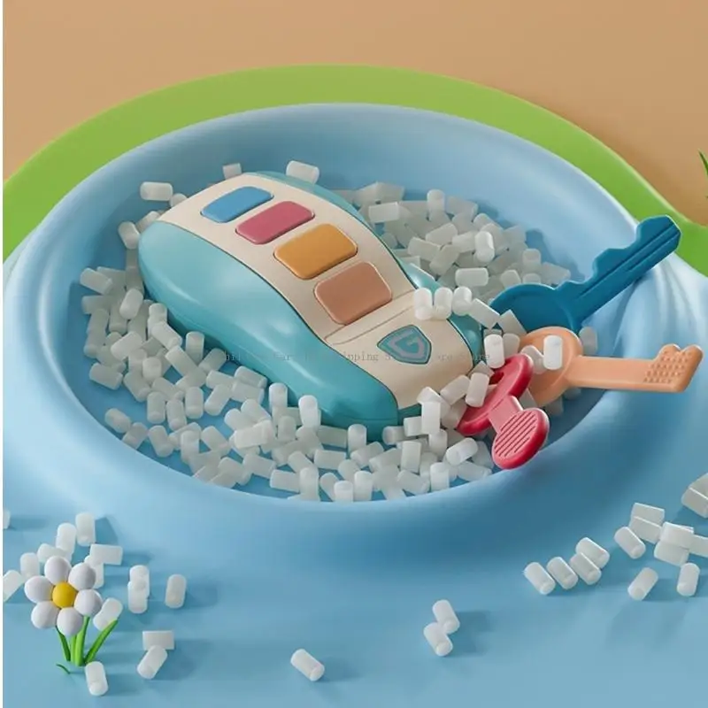 Realistisch auto -sleutelspeelgoed met muziekgeluidseffecten baby vroege leeronderwijs speelgoed