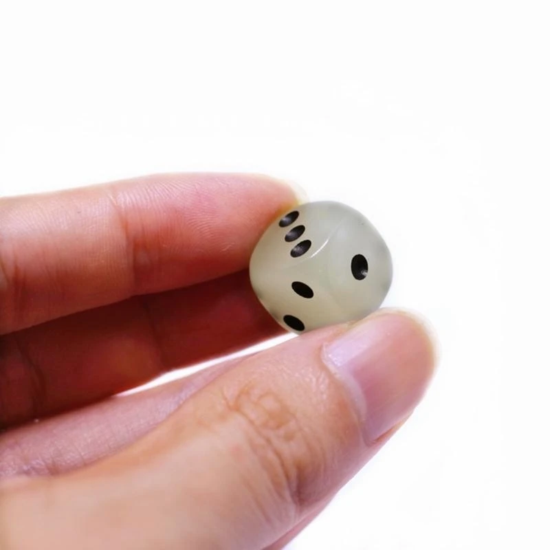 

10Pcs Luminous-6-Sided Games Dices Set Glow Dices for Playing Games,