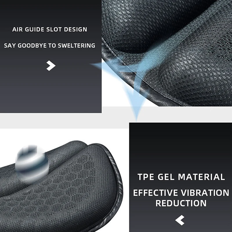 دراجة نارية وسادة مقعد ثلاثية الأبعاد العسل المضادة للانزلاق دراجة نارية جل وسادة مقعد موتو تخفيف الضغط ركوب وسادة للمقعد موتو الملحقات