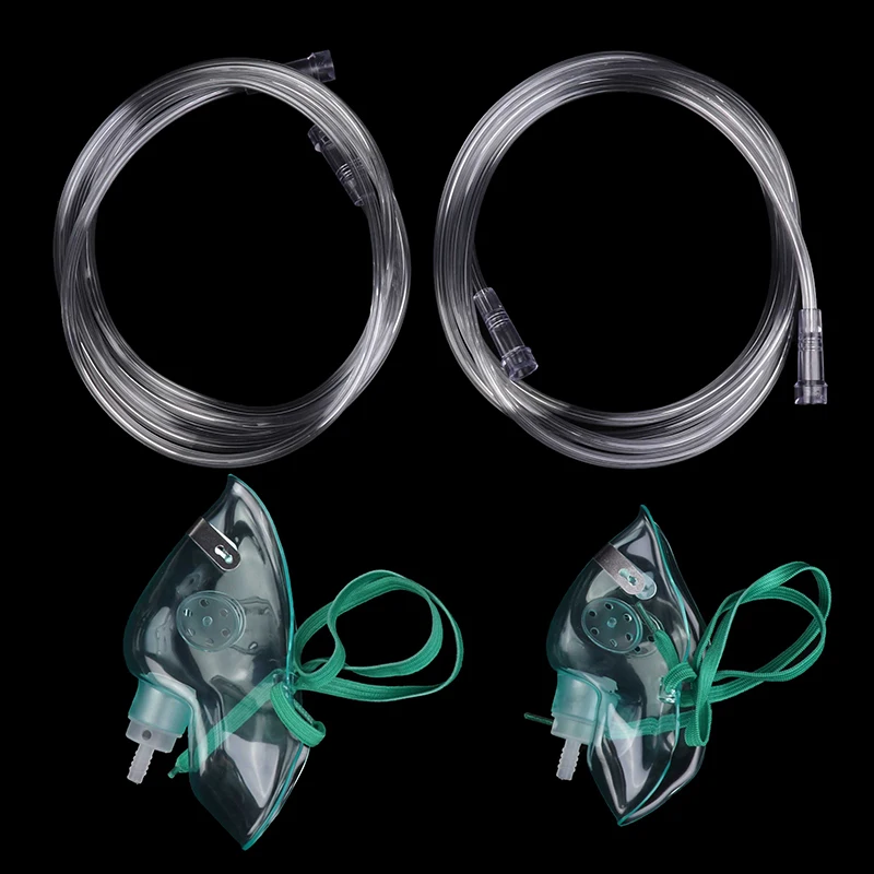 Кислородный респиратор, маска-распылитель, чашка с трубкой 2 м, ингалятор, кабелем для детей/взрослых, одноразовый дыхательный испаритель для здравоохранения