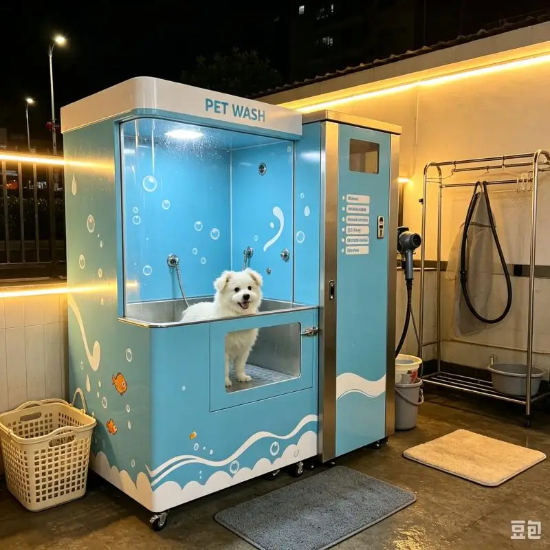 Pet Wash Vending Machine Automated Dog Bath Station Self Service Grooming Equipment Smart Cleaning System Customized
