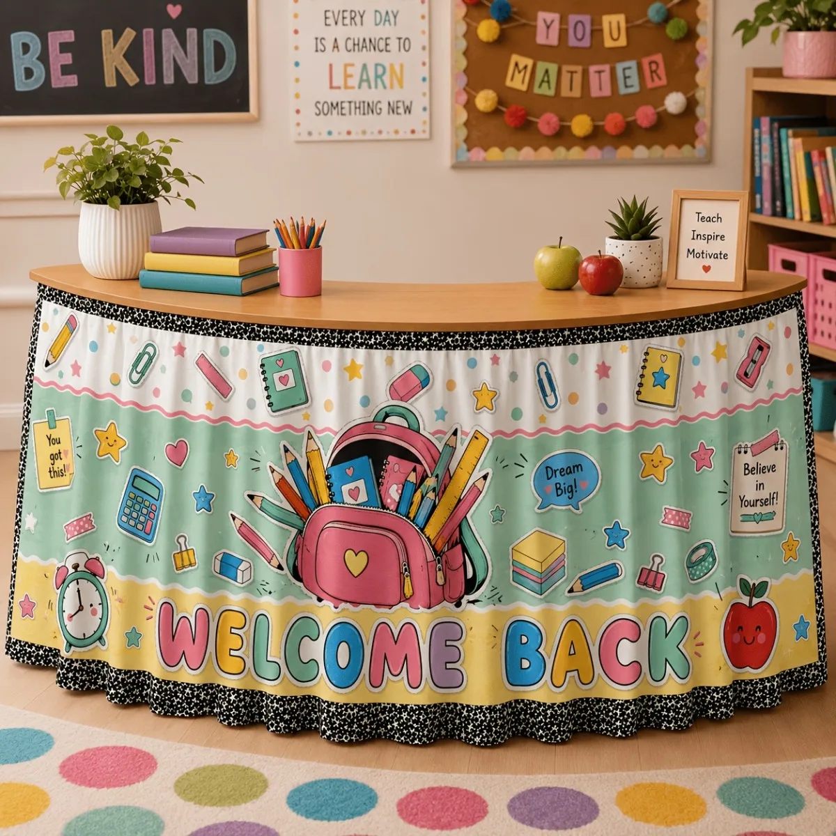 Suitable for teacher's office desks, registration areas for academic seminars, and decoration of training tables in libraries.