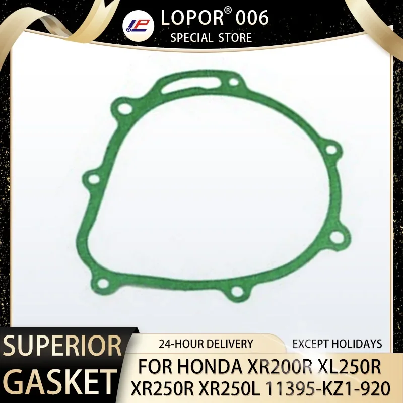 

Motorcycle Engine Left Cranks Rods Crankcases Cover Gasket For Honda XR200R XL250R XR250L XR250R XR XL 200 250 11395-KZ1-920