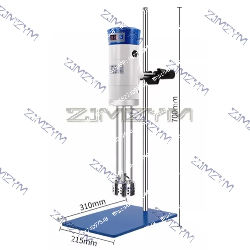 40L Electric Mixer Digital Dispersion Homogeneous Emulsifier Mixer 11000RPM High Speed Shear Mixing Dispersing Homogenizer Mixer