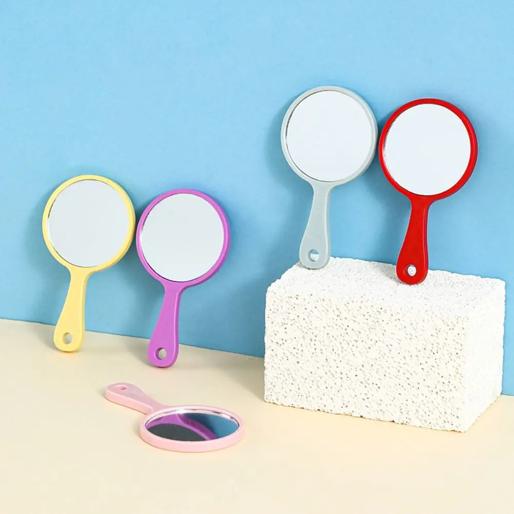 Hanging Compact Mirror with Key Ring Keyring Charms High-definition Travel Mirror Single Side Mirror Pendant Mirror Keychain