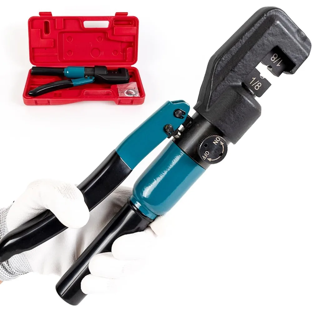 Hydraulic Crimping Tool for 1/8" Stainless Steel Cable Railing Kit, Wire Rope Swaging Tool CR09