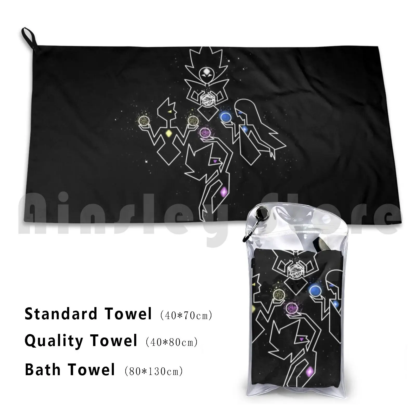 Geometric Su Diamonds Custom Towel Bath Towel Steven Universe Stevenuniverserbppsubmission Fanart Diamonds