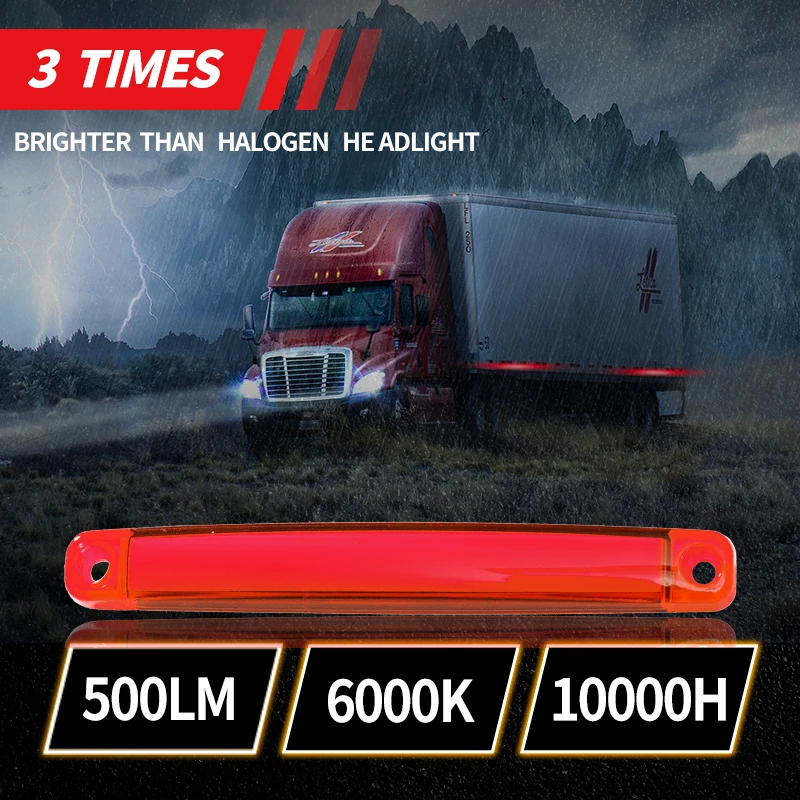 2 stks Truck Side Waarschuwingslampje LED Muticolor Waterdichte Auto Breedte Lamp Trailer Bus Van Signaal Marker Lamp