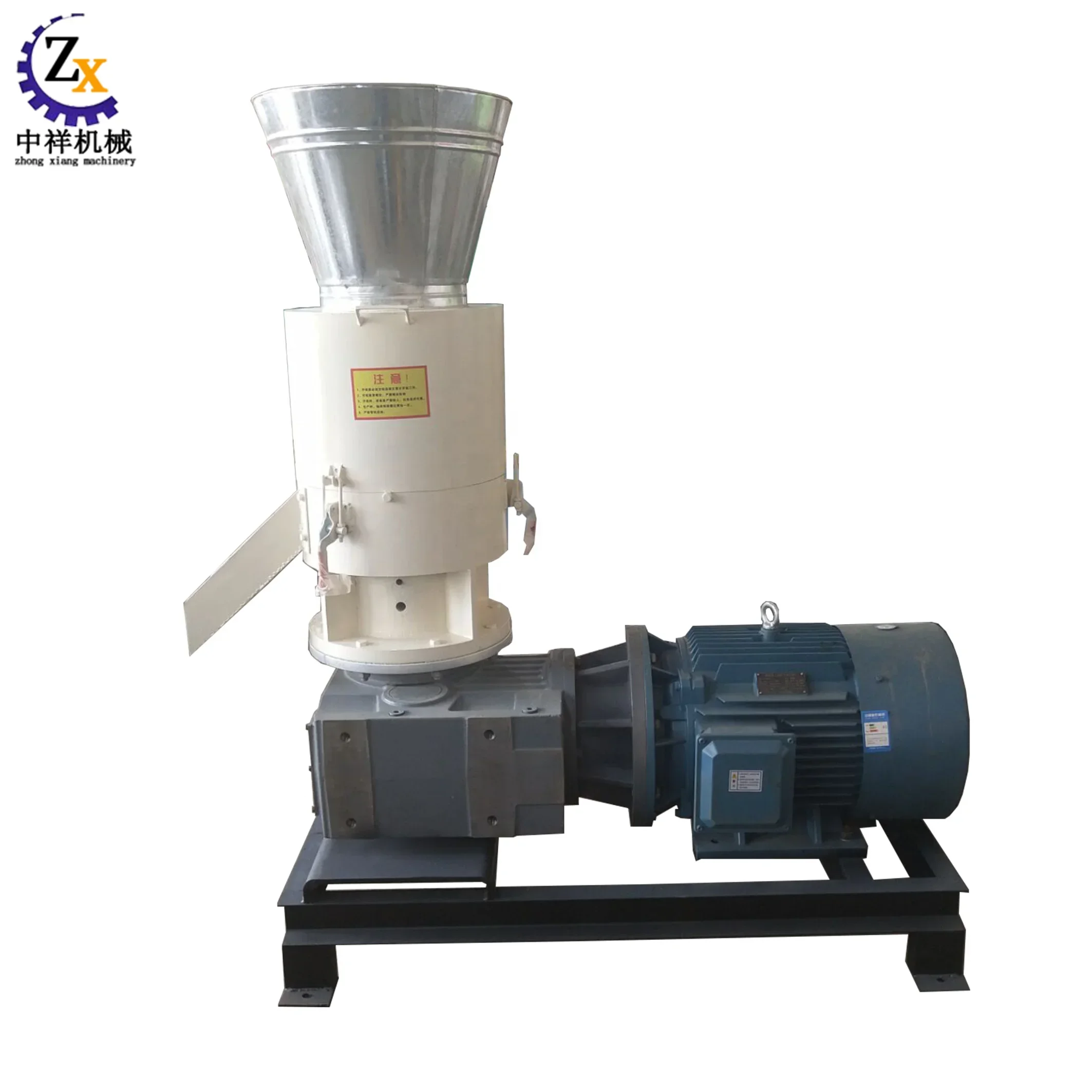 Industrial straw wood flat die biomass fuel granulator machine