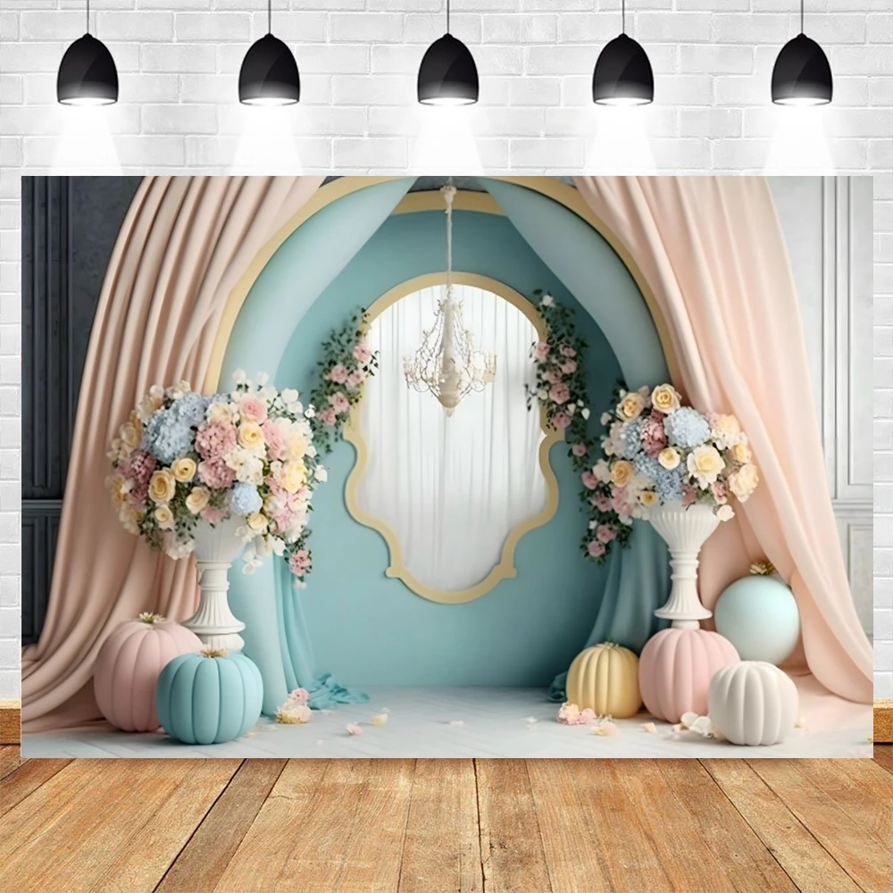 Abstract Flower Photography Backdrop Spring Scenery Newborn Baby Shower Birthday Wedding Portrait Background Photo Studio Prop